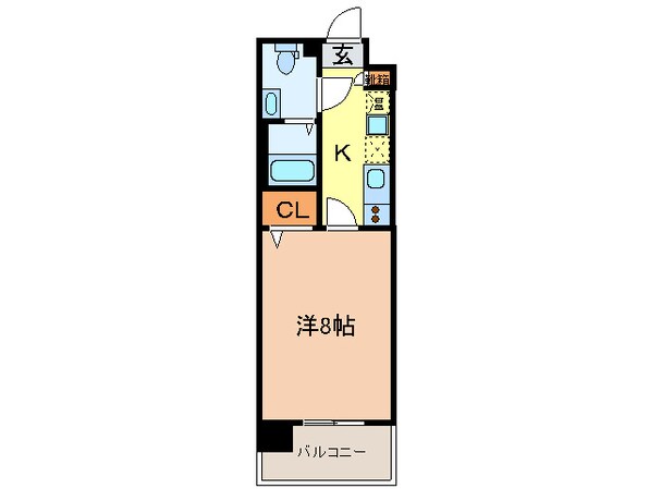 プレサンスｍｉｕ新栄(1403)の物件間取画像